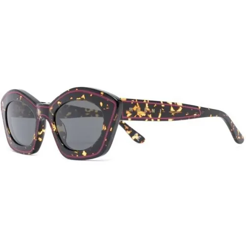 Katzenaugen Sonnenbrille , Damen, Größe: 53 MM - Marni - Modalova