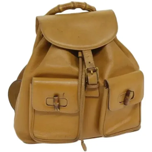 Pre-owned Leather backpacks , female, Sizes: ONE SIZE - Gucci Vintage - Modalova