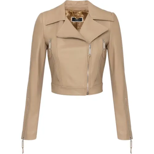 Lederjacke Elisabetta Franchi - Elisabetta Franchi - Modalova