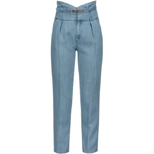 Classic Denim Jeans with Five Pockets , female, Sizes: W27, W29 - pinko - Modalova