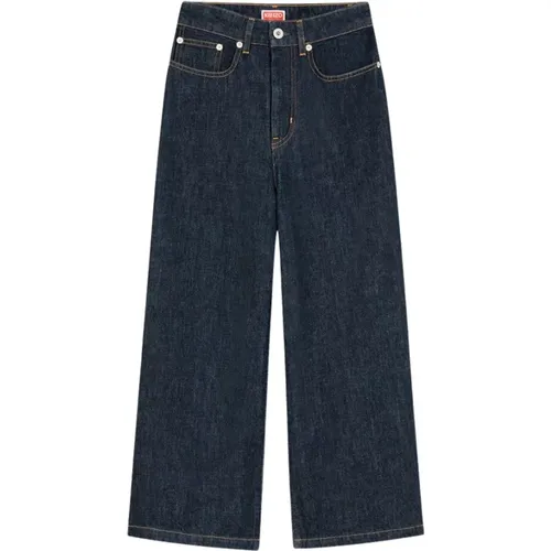 Vintage Wide-Leg Cropped Jeans , female, Sizes: W26 - Kenzo - Modalova