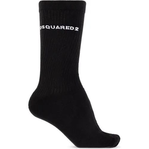 Socken mit Logo , Herren, Größe: L - Dsquared2 - Modalova