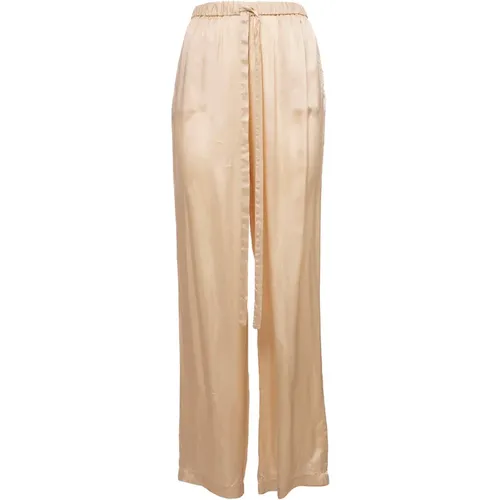 Wide Leg Viscose Pants , female, Sizes: S - Aspesi - Modalova