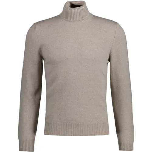 Basis Rippstrick Rollkragenpullover , Herren, Größe: 2XL - Gran Sasso - Modalova