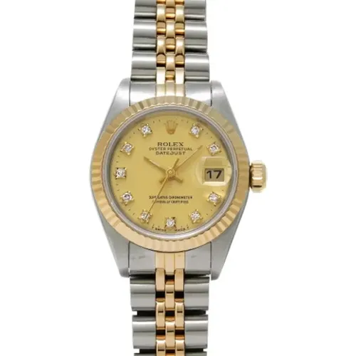 Pre-owned Stainless Steel watches , female, Sizes: ONE SIZE - Rolex Vintage - Modalova