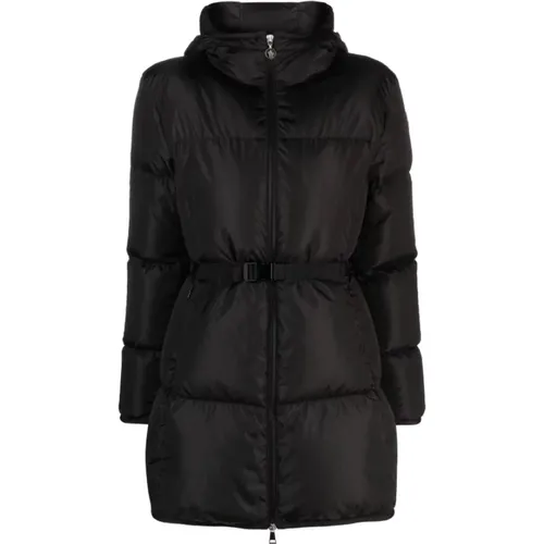 Quilted Down Parka with Belt , female, Sizes: XL - Moncler - Modalova