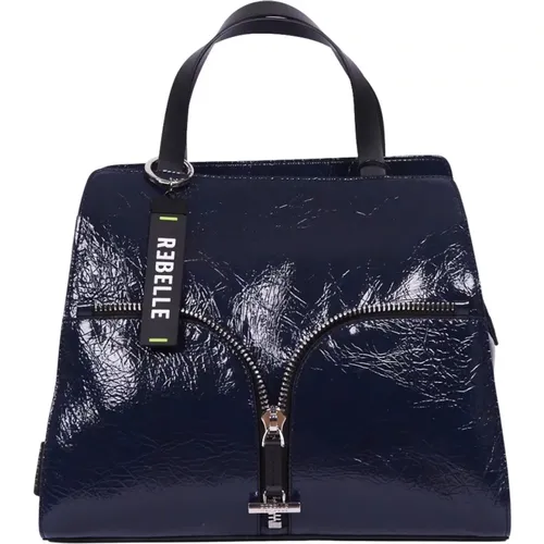 Pam Patent Leather Handbag , female, Sizes: ONE SIZE - Rebelle - Modalova