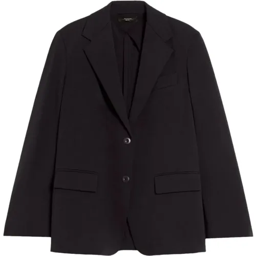 Schwarzer Jersey-Blazer Milano-Stil , Damen, Größe: XS - Max Mara Weekend - Modalova