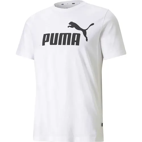 Logo T-Shirt im Essential-Stil , Herren, Größe: M - Puma - Modalova