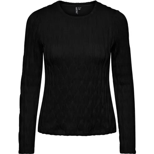 LS TOP Langarm T-Shirt Pieces - Pieces - Modalova