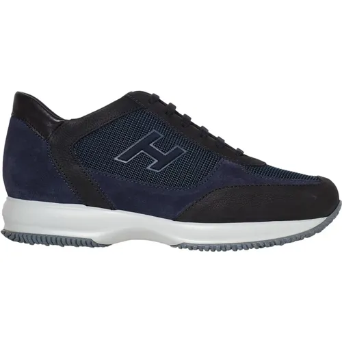 Blue Sneakers Interactive Style , male, Sizes: 5 1/2 UK - Hogan - Modalova