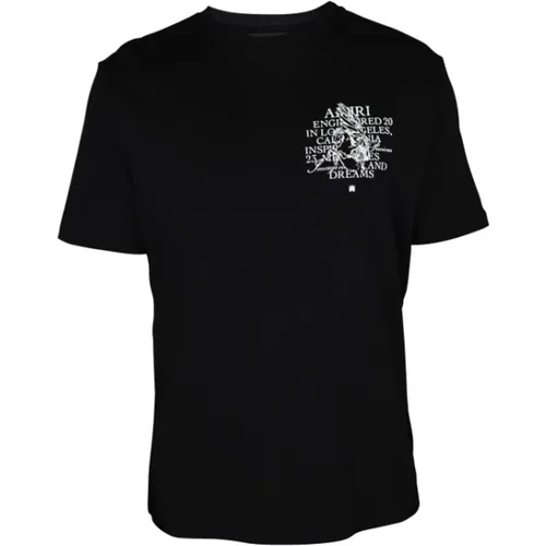 Schwarzes Baumwoll-Einhorn T-Shirt , Herren, Größe: XL - Amiri - Modalova