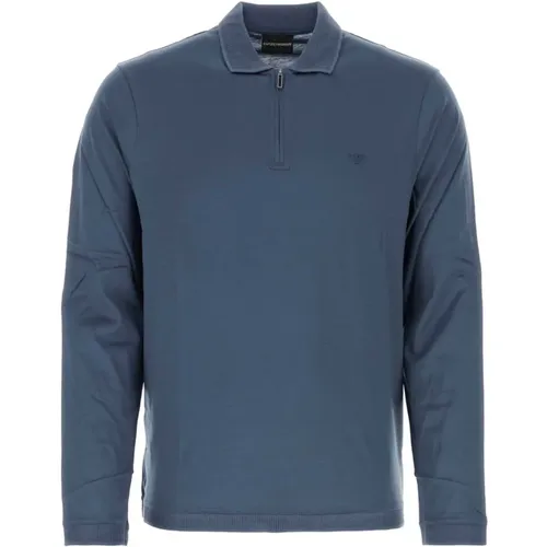 Air Force Polo Shirt , Herren, Größe: M - Emporio Armani - Modalova