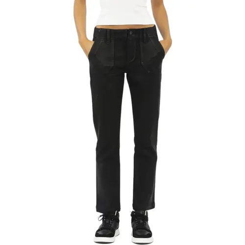 Straight Trousers , female, Sizes: W25, W29 - Paige - Modalova