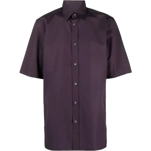 Mauve Short-Sleeved Shirt , male, Sizes: 2XS, M, 3XL, XS, XL - Maison Margiela - Modalova