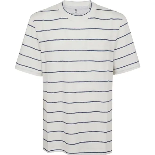 Men's Clothing T-Shirts & Polos C2109 Ss24 , male, Sizes: L, M, 2XL, XL - BRUNELLO CUCINELLI - Modalova
