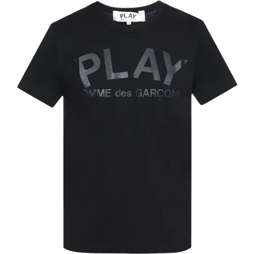 Logo-bedrucktes T-Shirt , Herren, Größe: XL - Comme des Garçons Play - Modalova