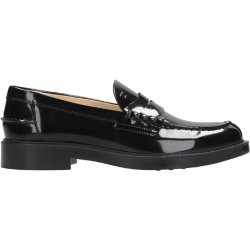 Leather Moccasin Loafers , female, Sizes: 3 UK, 4 1/2 UK, 4 UK, 7 UK, 5 UK, 6 UK - TOD'S - Modalova