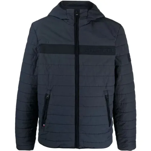 Gmd padded hooded jacket , male, Sizes: L, M, XL, S, 3XL, 2XL - Tommy Hilfiger - Modalova