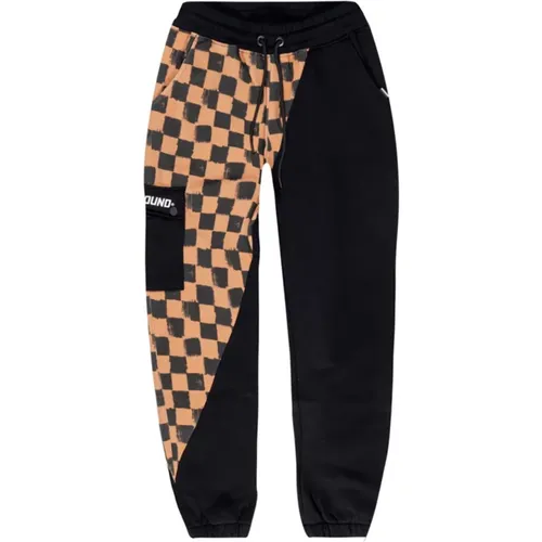 Braune Modische Split Sip Hose , Damen, Größe: M - SPRAYGROUND - Modalova