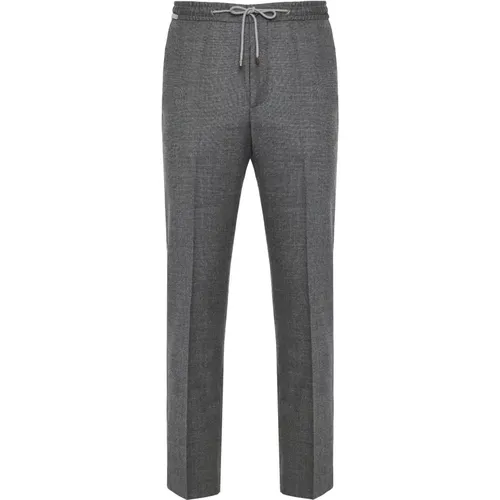 Flanell Stretchhose mit Kordelzug , Herren, Größe: 2XL - Corneliani - Modalova