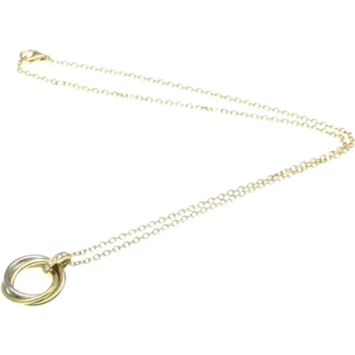 Pre-owned Gold necklaces , female, Sizes: ONE SIZE - Cartier Vintage - Modalova