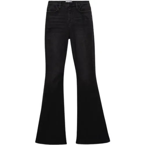 Hoch geschnittene Bootcut Jeans , Damen, Größe: W31 - Frame - Modalova