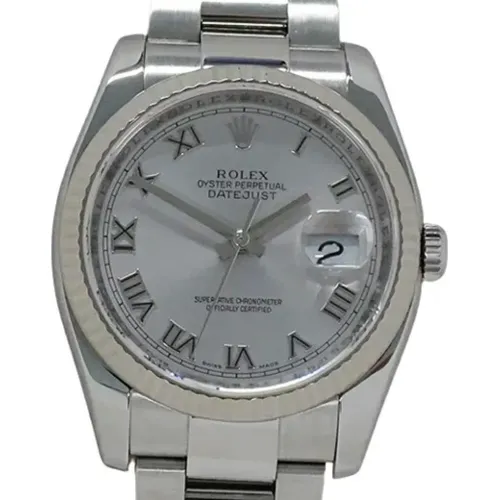 Pre-owned Stainless Steel watches , male, Sizes: ONE SIZE - Rolex Vintage - Modalova