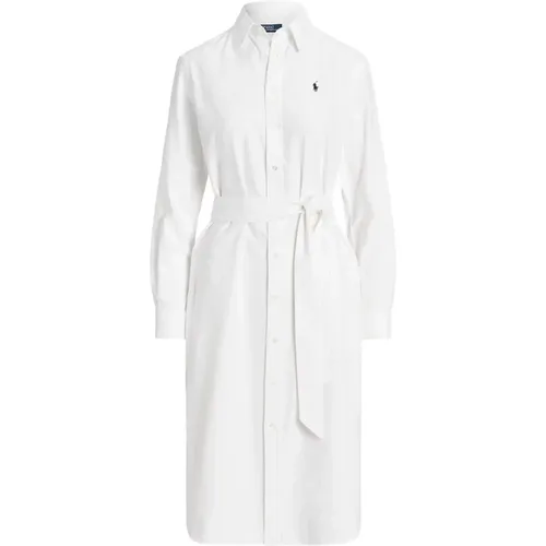 Cotton Midi Shirtdress , female, Sizes: XL, S, 3XL, M - Polo Ralph Lauren - Modalova