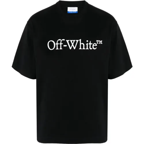 Cotton Logo Print T-shirts and Polos , male, Sizes: M, L, S, XL - Off White - Modalova