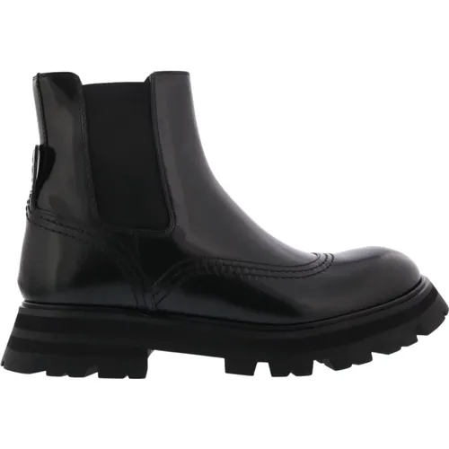 Leather Boot with Rubber Sole , female, Sizes: 5 UK - alexander mcqueen - Modalova