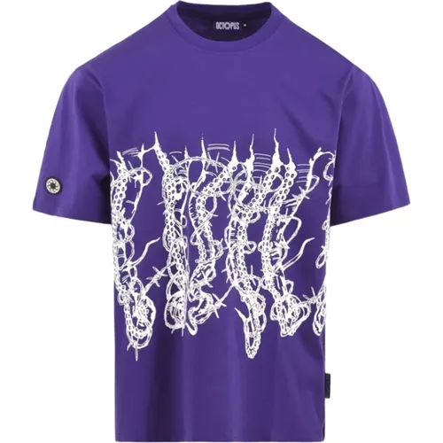 Stacheldraht Tee , Herren, Größe: S - Octopus - Modalova