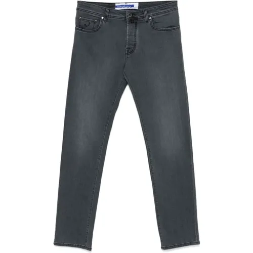 Slim Fit Graue Jeans , Herren, Größe: W32 - Jacob Cohën - Modalova