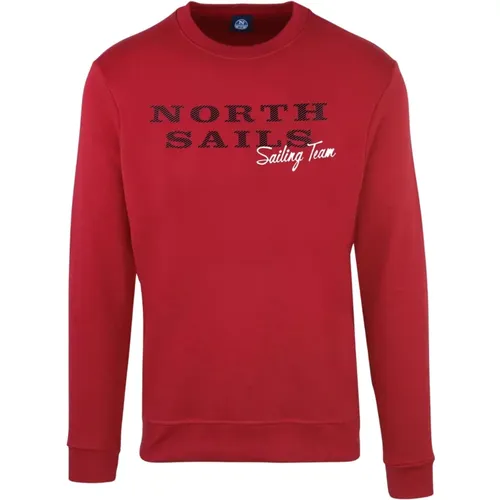 Solid Round Neck Sweatshirt , male, Sizes: M, XL, L, 2XL - North Sails - Modalova