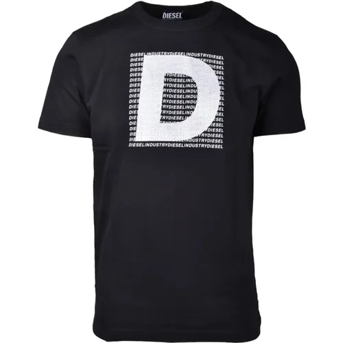 Baumwoll T-shirt , Herren, Größe: M - Diesel - Modalova