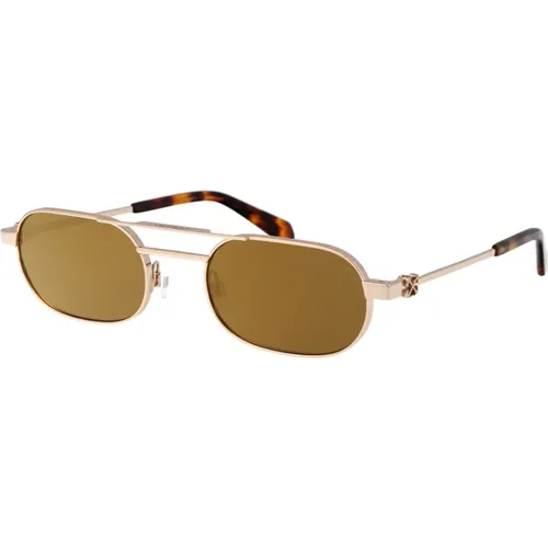Stylish Sunglasses for Sunny Days , unisex, Sizes: 55 MM - Off White - Modalova