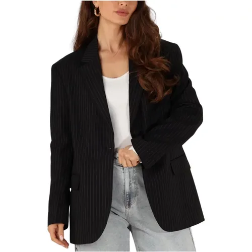 Lockerer Blazer in Schwarz , Damen, Größe: M - Catwalk Junkie - Modalova