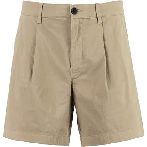 Baumwoll Bermuda Shorts mit Taschen , Herren, Größe: W32 - DEPARTMENT FIVE - Modalova