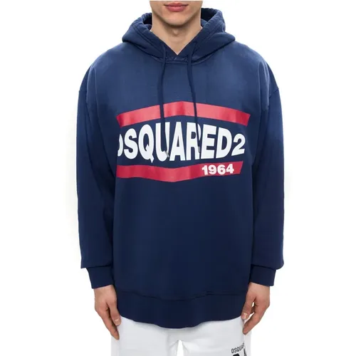 Comfortable Cotton Hoodie , male, Sizes: M, XL, L - Dsquared2 - Modalova