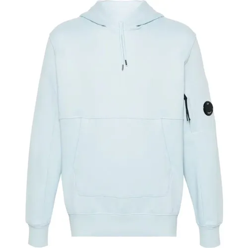 High Neck Hooded Sweater with Logo Detail , male, Sizes: L, 2XL, XL, S - C.P. Company - Modalova