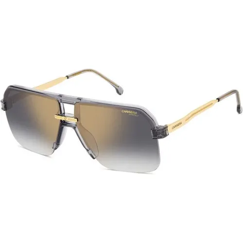 Sunglasses,Matte Black/Brown Shaded Sunglasses - Carrera - Modalova