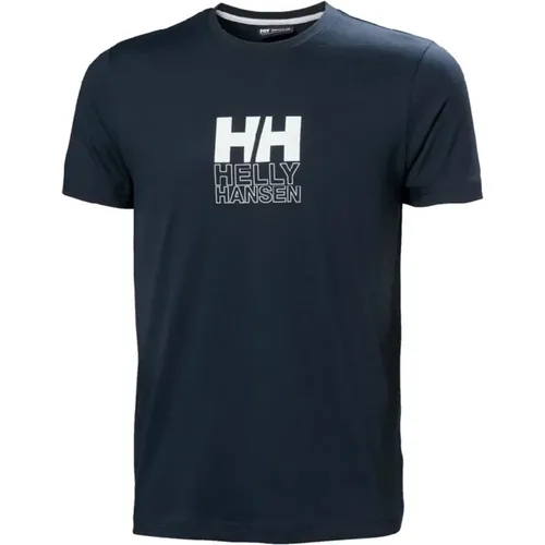 Core Graphic T-shirt , male, Sizes: M, L, XL - Helly Hansen - Modalova