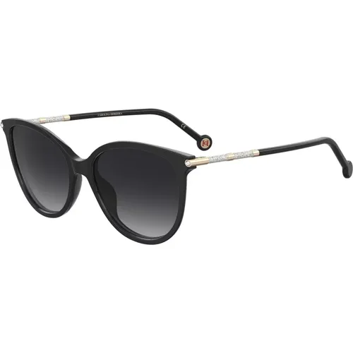 Black Gold Sunglasses , female, Sizes: 57 MM - Carolina Herrera - Modalova