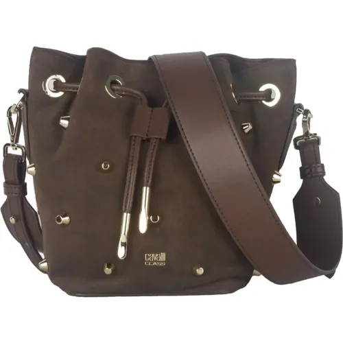 Dark Bucket Bag , female, Sizes: ONE SIZE - Cavalli Class - Modalova