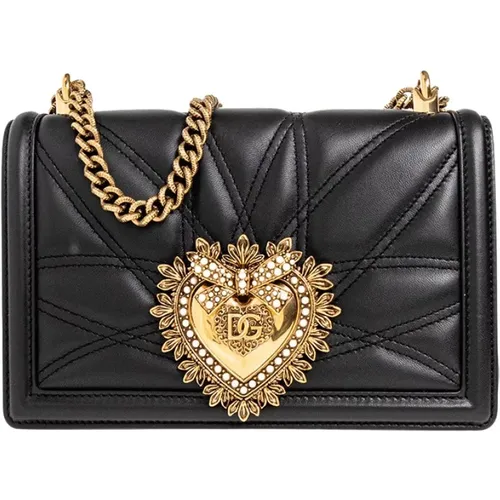 Medium Devotion Bag , female, Sizes: ONE SIZE - Dolce & Gabbana - Modalova