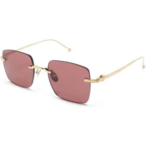 Gold Sunglasses with Accessories , male, Sizes: 52 MM - Cartier - Modalova
