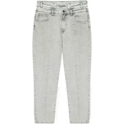 Gerade geschnittene Jeans mit Gürteldetail , Damen, Größe: L - Motivi - Modalova