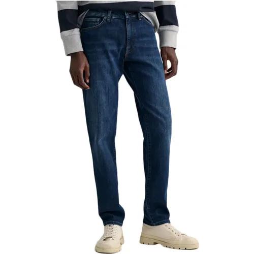 Slim Jeans Upgrade , male, Sizes: W34, W31, W33, W32, W36, W30 - Gant - Modalova