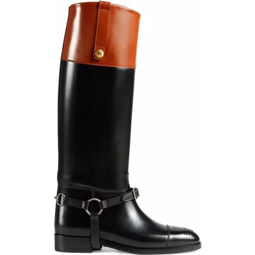 Harness Boots , female, Sizes: 4 UK - Gucci - Modalova