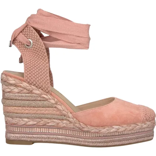 Woven Wedge Sandal with Embellishments , female, Sizes: 3 UK, 4 UK, 6 UK, 5 UK, 8 UK, 7 UK - Alma en Pena - Modalova